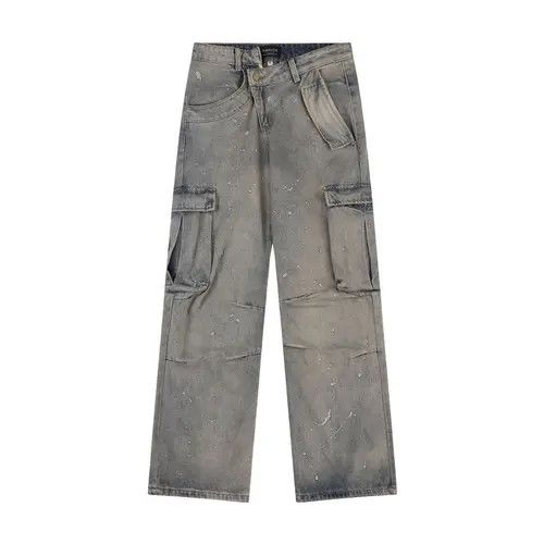 Japanese Brand × Vintage Women Cargo Jeans Size 28" / US 6 / IT 42 - 2 Thumbnail