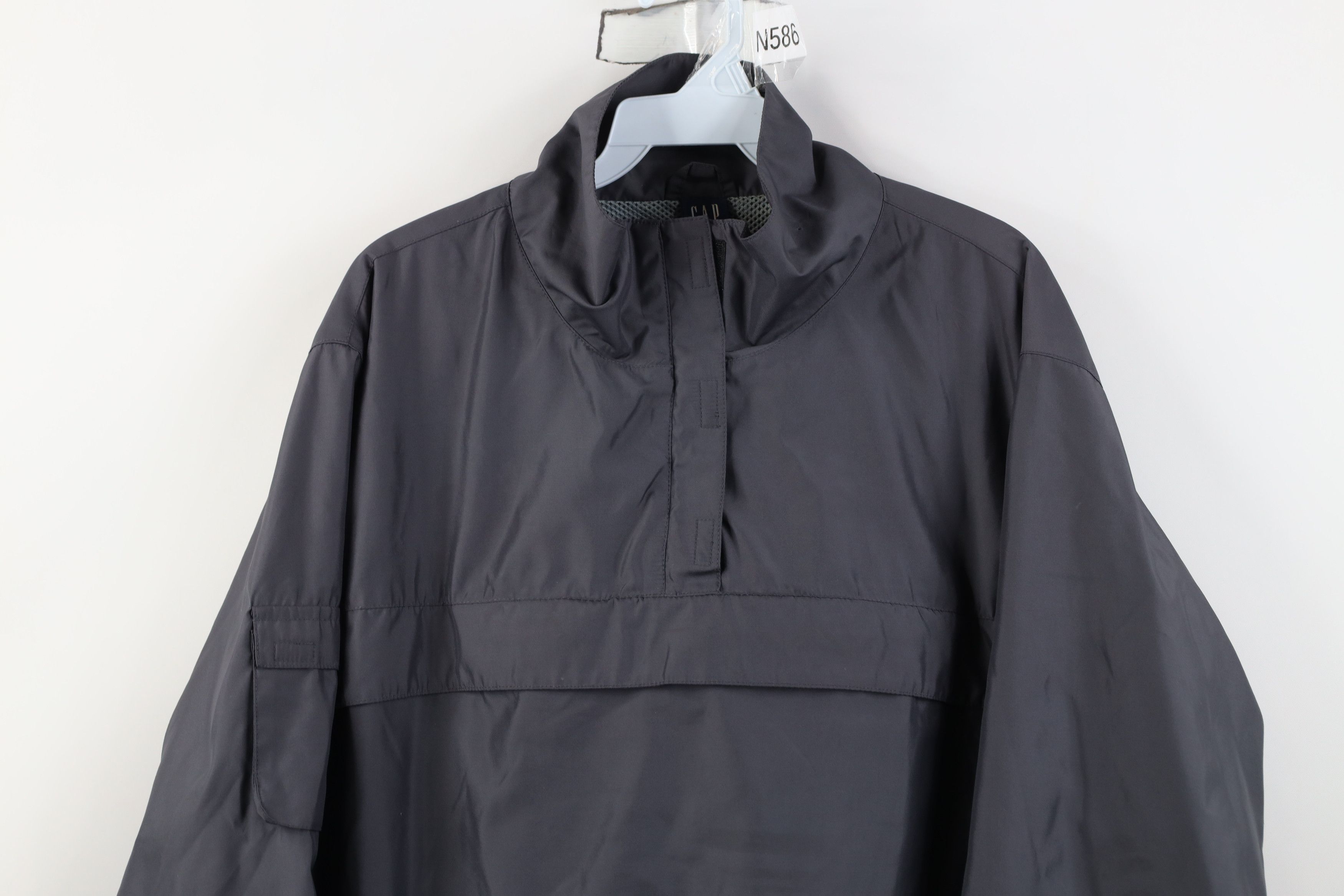 Gap Vintage 90s Gap Blank Pullover Anorak Windbreaker Jacket Size L / US 10 / IT 46 - 2 Thumbnail