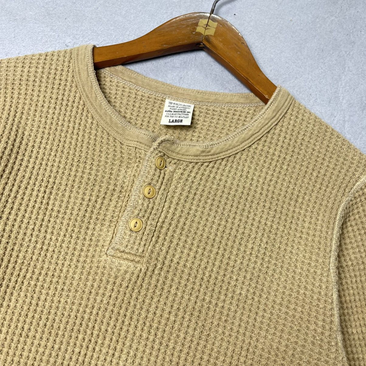 Alpha Industries 2000s Alpha Industries Waffle Thermal Size US L / EU 52-54 / 3 - 3 Thumbnail