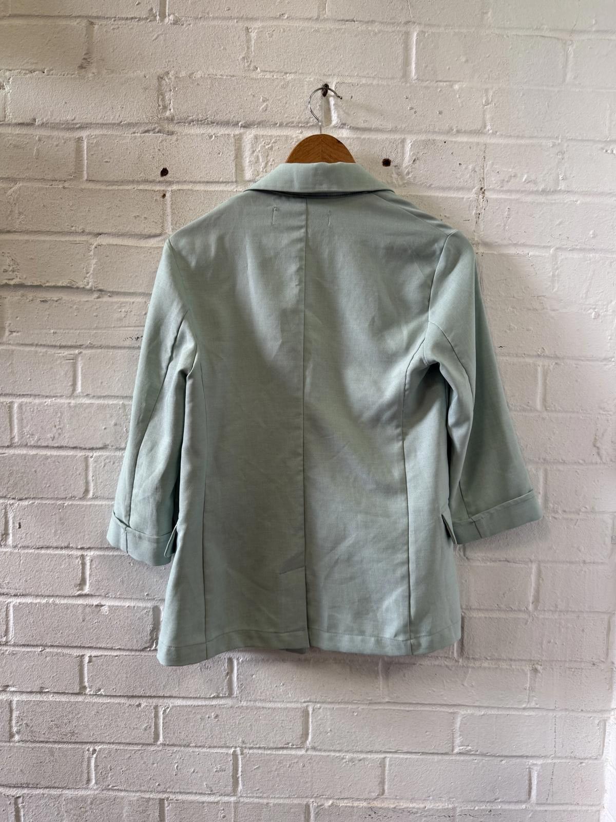 Bershka Bershka Women's Mint Green Blazer Size S Size S / US 4 / IT 40 - 2 Thumbnail