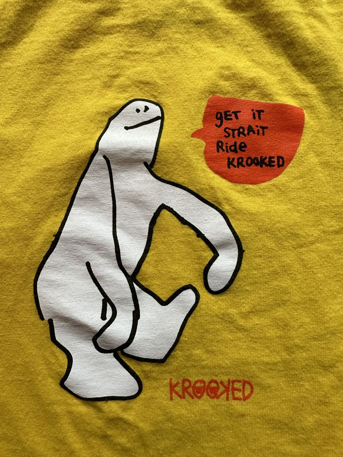 Krooked Krooked Skateboards Get it Straight Cartoon Graphic Tee Size US M / EU 48-50 / 2 - 3 Thumbnail