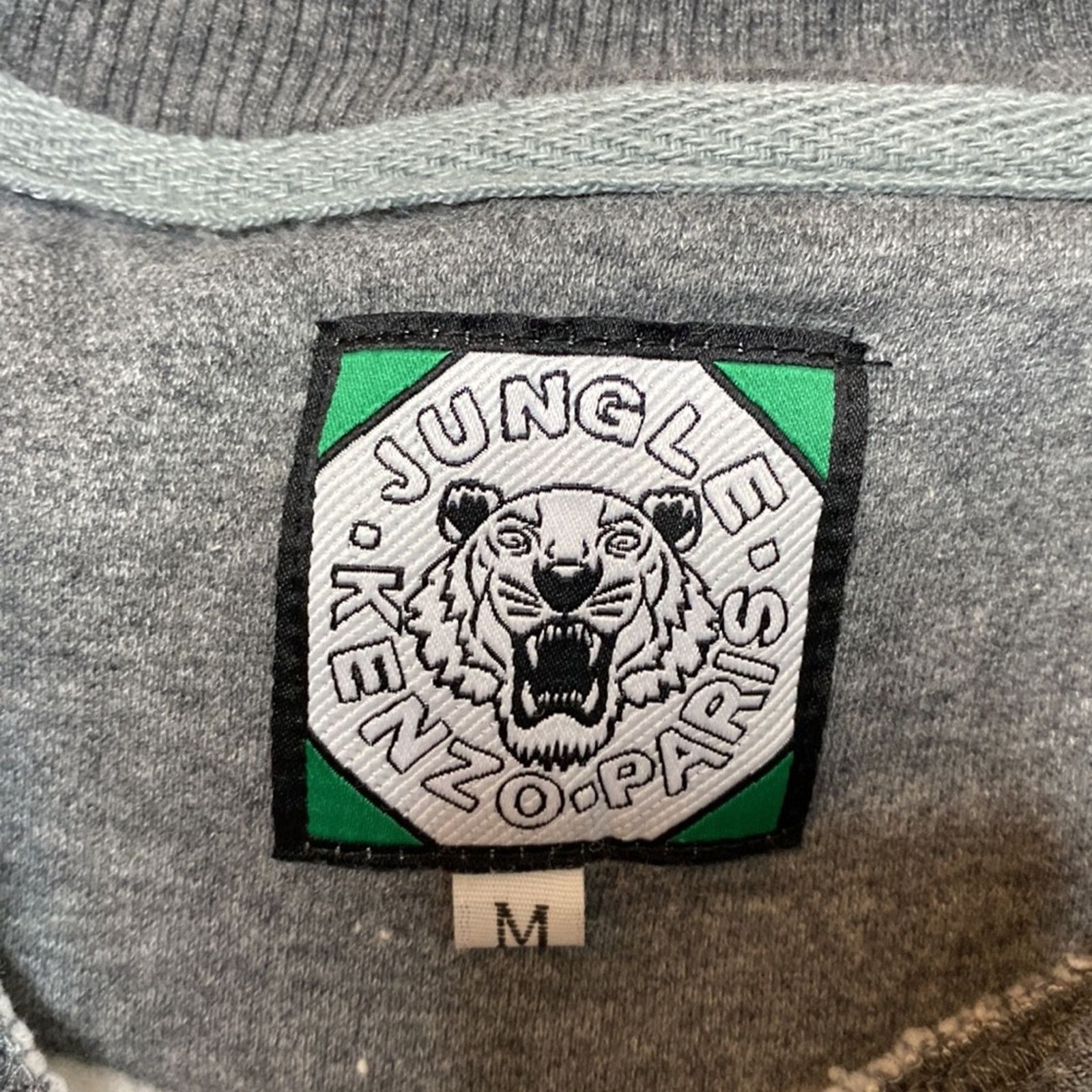 Kenzo Kenzo Paris Jungle Tiger embroidered sweatshirt Gray medium Size US M / EU 48-50 / 2 - 3 Thumbnail