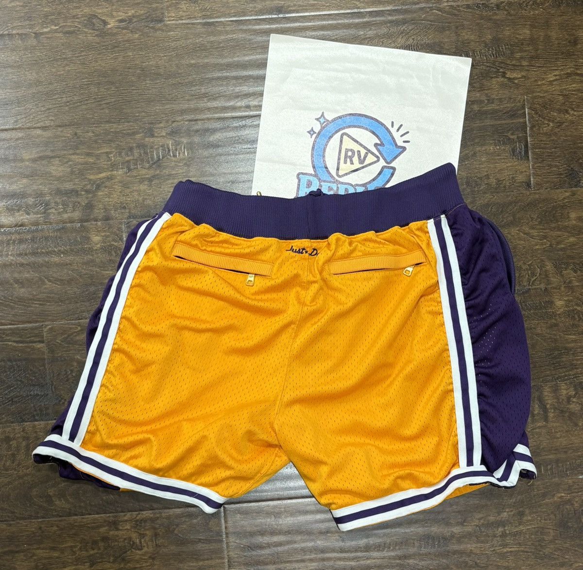 Just Don × Mitchell & Ness RARE AUTHENTIC MITCHELL NESS JUST DON LAKERS MESH SHORTS Size US 34 / EU 50 - 2 Thumbnail