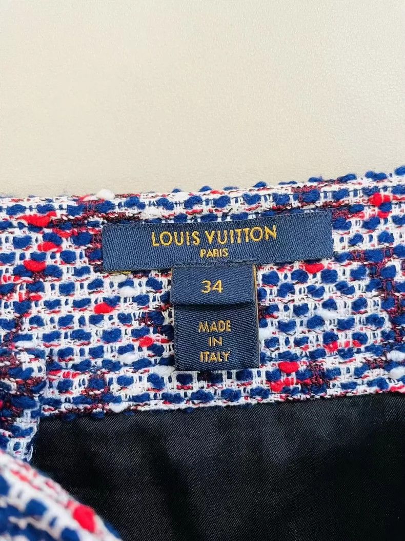 Louis Vuitton Louis Vuitton Tweed zip-up skirt Size 33" - 5 Thumbnail