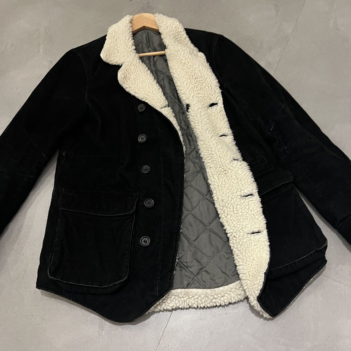 Undercover FW09 Earmuff Maniac Corduroy Shearling Boa Jacket Size US M / EU 48-50 / 2 - 2 Thumbnail