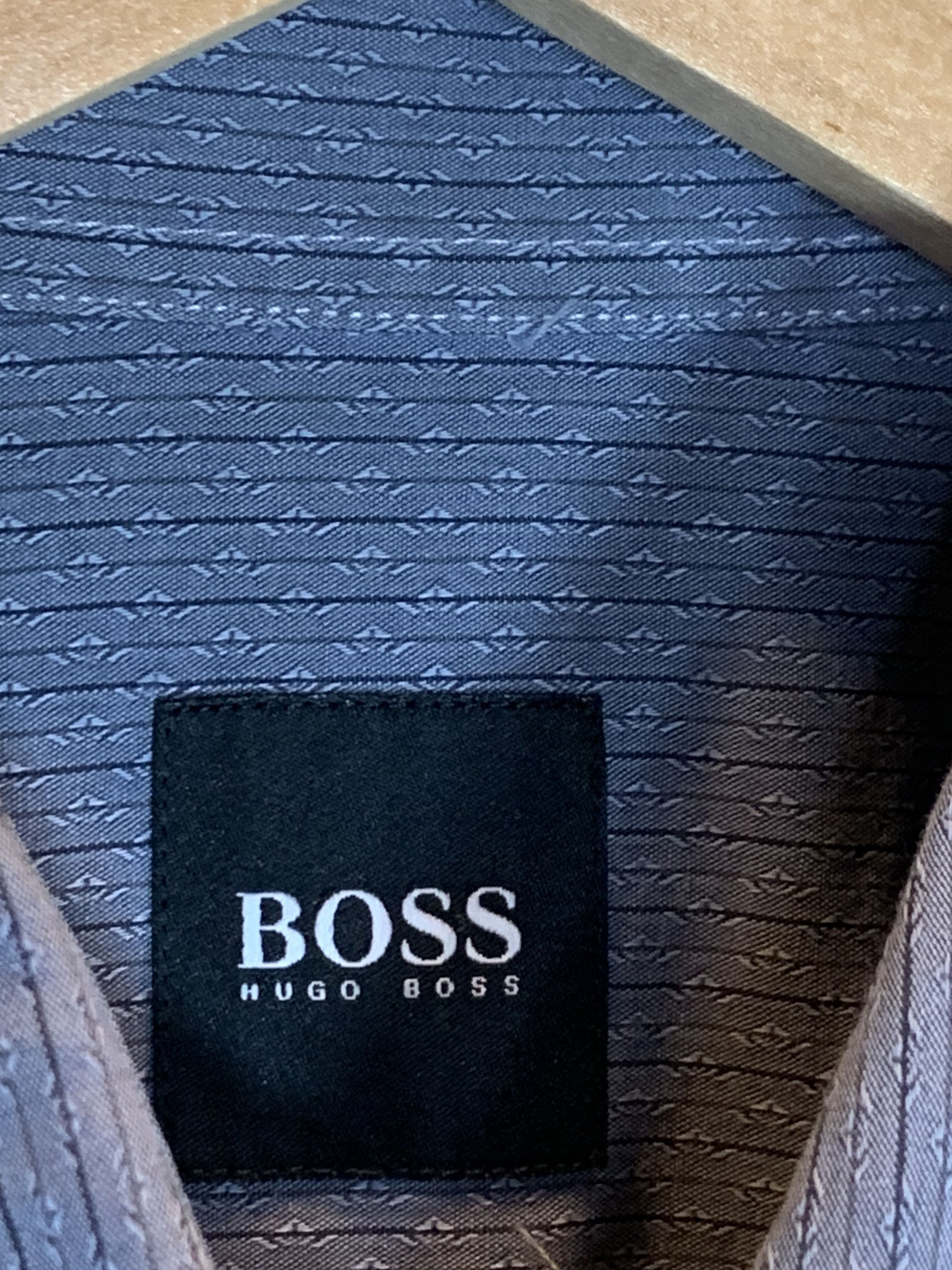 Hugo Boss *RARE* Vintage Hugo Boss Pattern Knit Button-Up Cotton Shirt Size US L / EU 52-54 / 3 - 9 Thumbnail