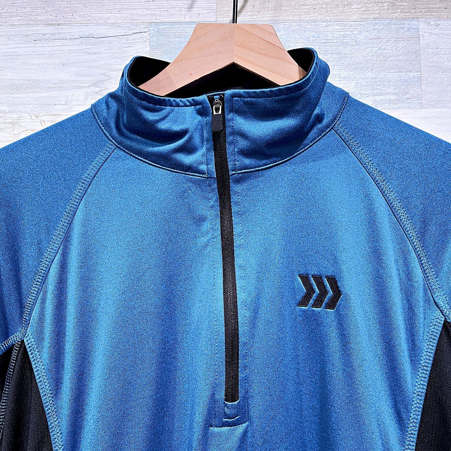 Roots Roots Canada 1/4 Zip Jersey Pullover Blue Black Womens XL Size XL / US 12-14 / IT 48-50 - 2 Thumbnail