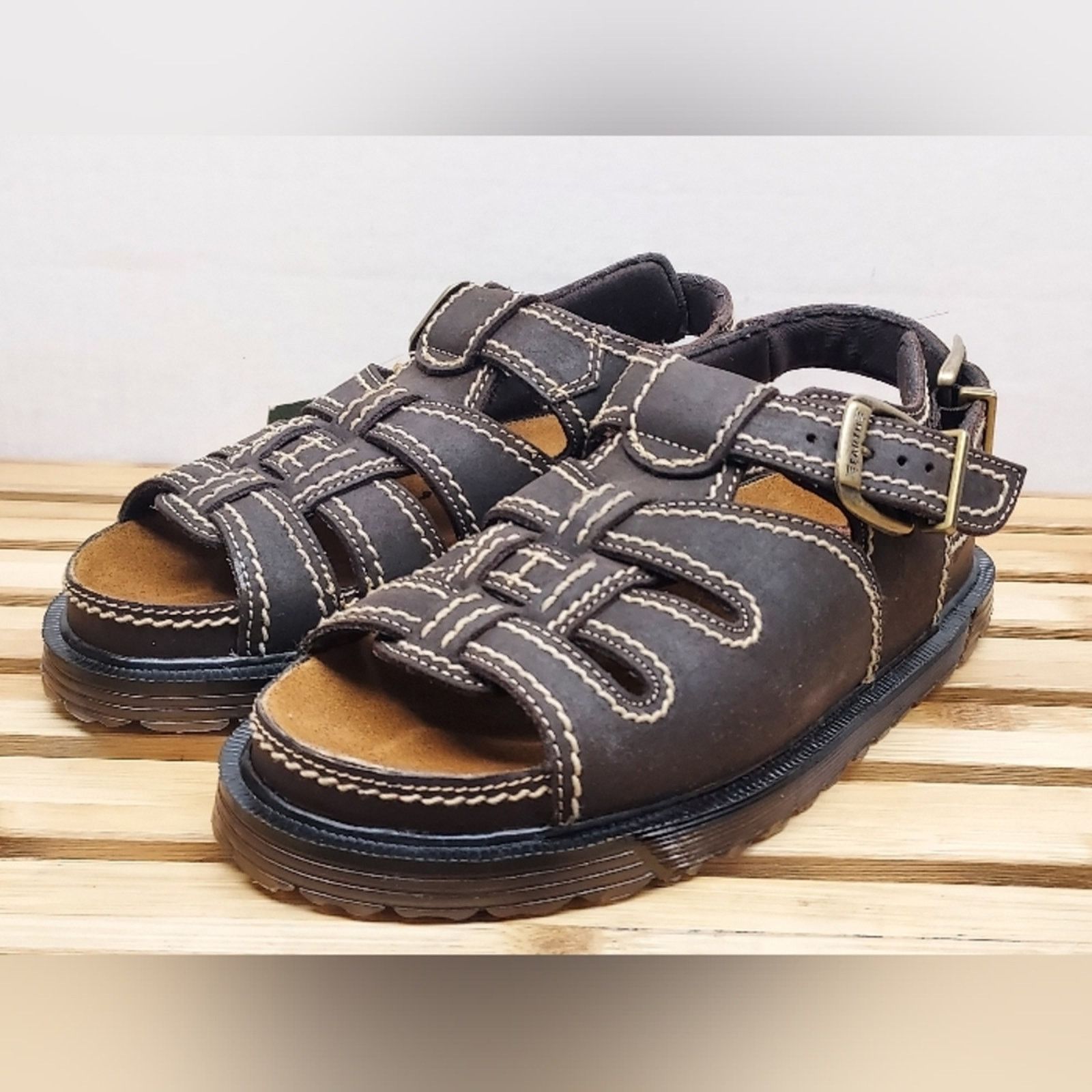 Other Earth Shoes Womens Brown Leather Casual Sandals Size 7 Size US 7 / IT 37 - 2 Thumbnail