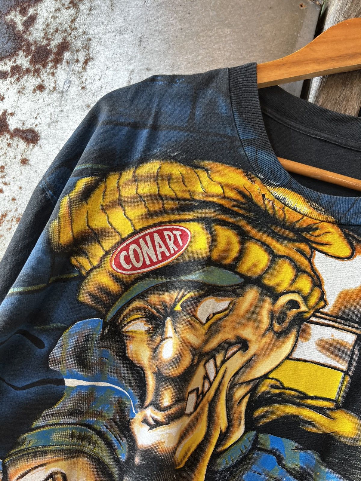 Vintage Vintage 90s CONART Kray One Graffitti AOP Bootleg Size US XL / EU 56 / 4 - 9 Thumbnail