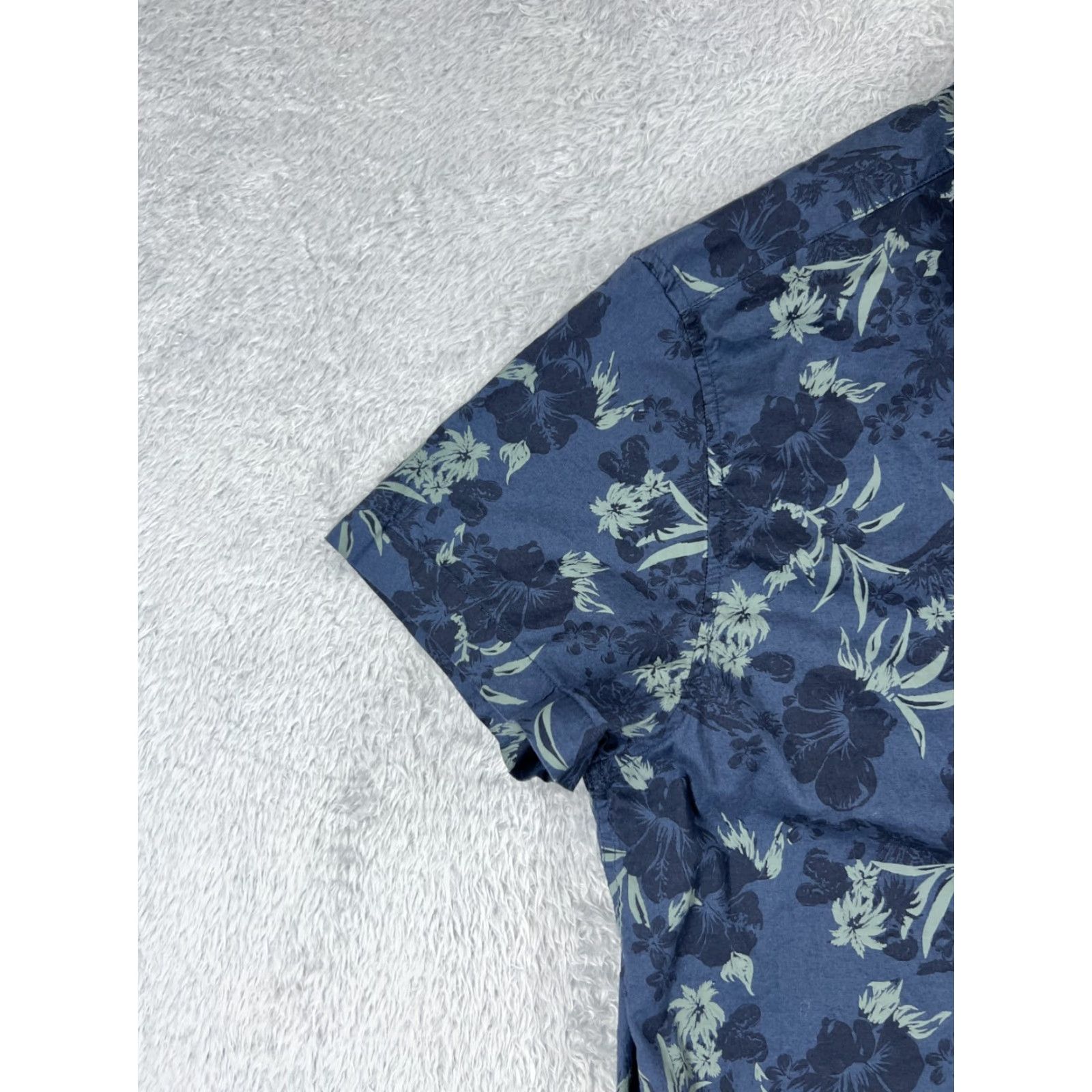 Vintage VINTAGE Mutual Weave Shirt Mens 2XL Blue Floral Button-Up Cotton Blend Pocket Beach Size US XXL / EU 58 / 5 - 3 Thumbnail