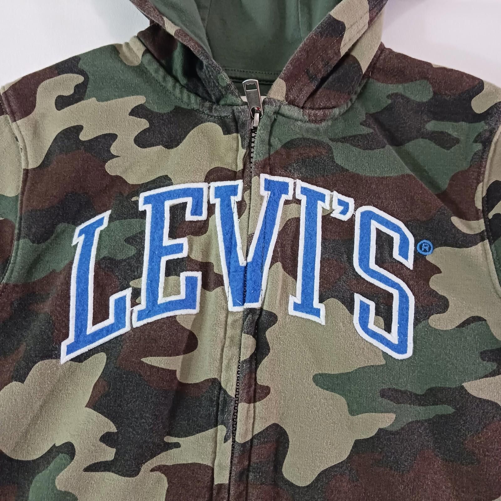 Levi's Levi's RN#81917 Men's Green Camo Full Zip Hoodie Jacket M Size US M / EU 48-50 / 2 - 4 Thumbnail