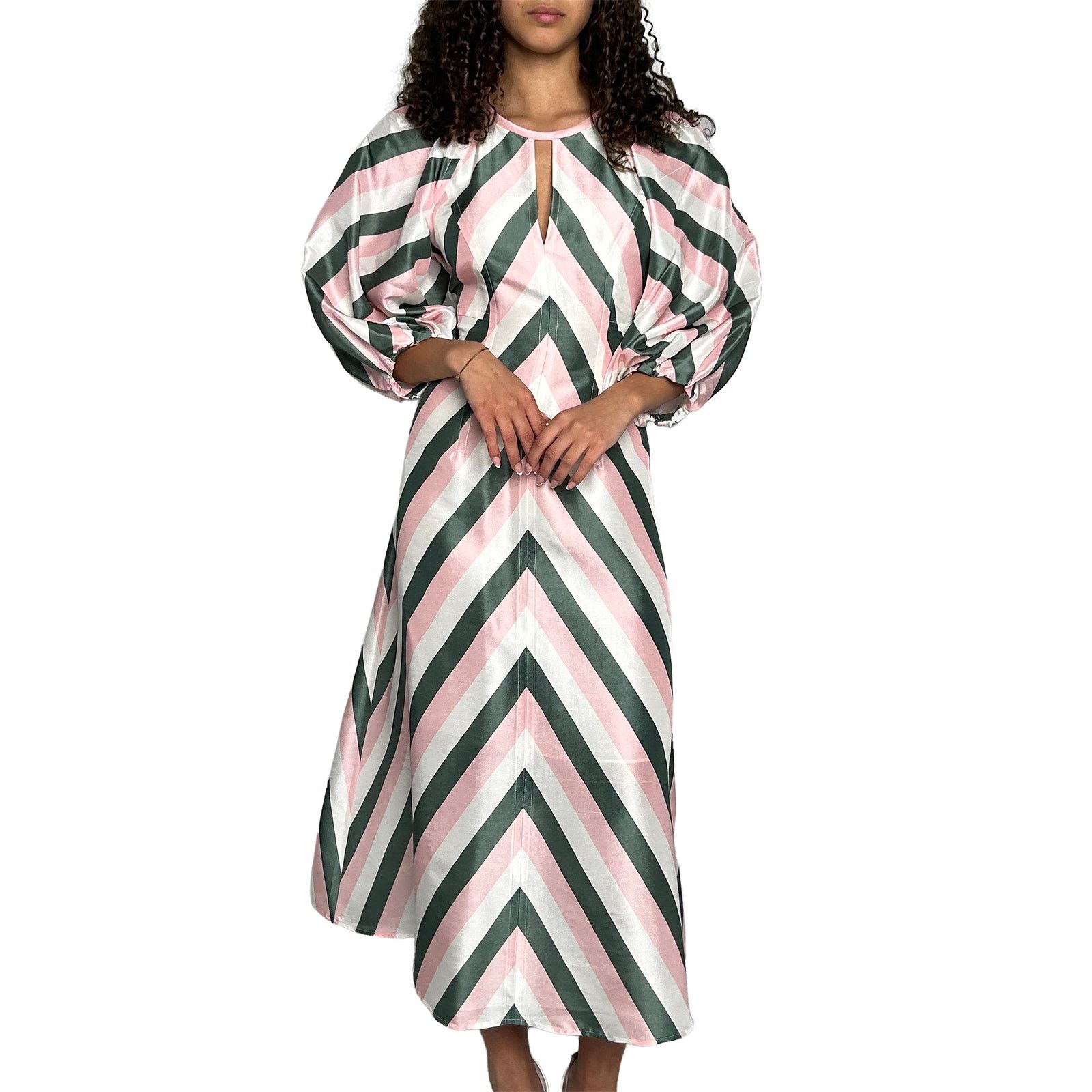 Other Pink & Green Stripe Dress Size S / US 4 / IT 40 - 2 Thumbnail