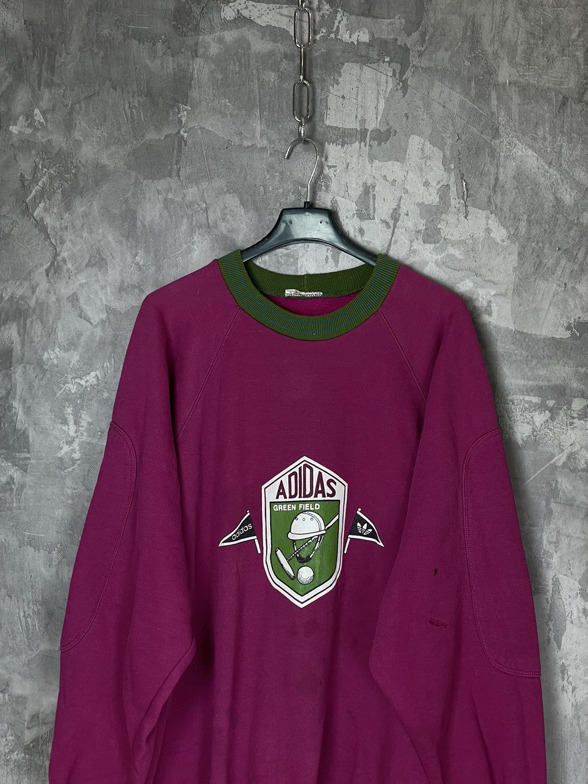 Adidas × Vintage Adidas 90s Vintage Polo Big Logo Very Rare Sweatshirt Size US L / EU 52-54 / 3 - 3 Thumbnail