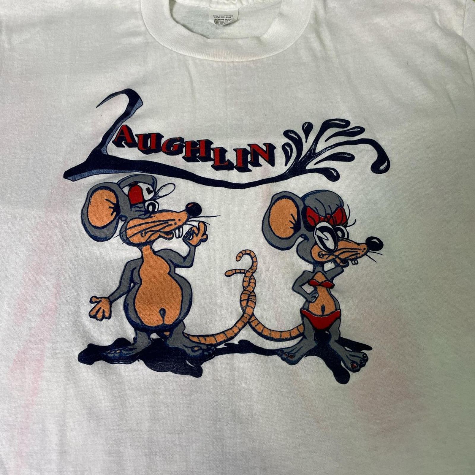 Vintage True Vintage 70s Laughlin, Nevada Rats Chuck E. Cheese Tee Size US M / EU 48-50 / 2 - 3 Thumbnail