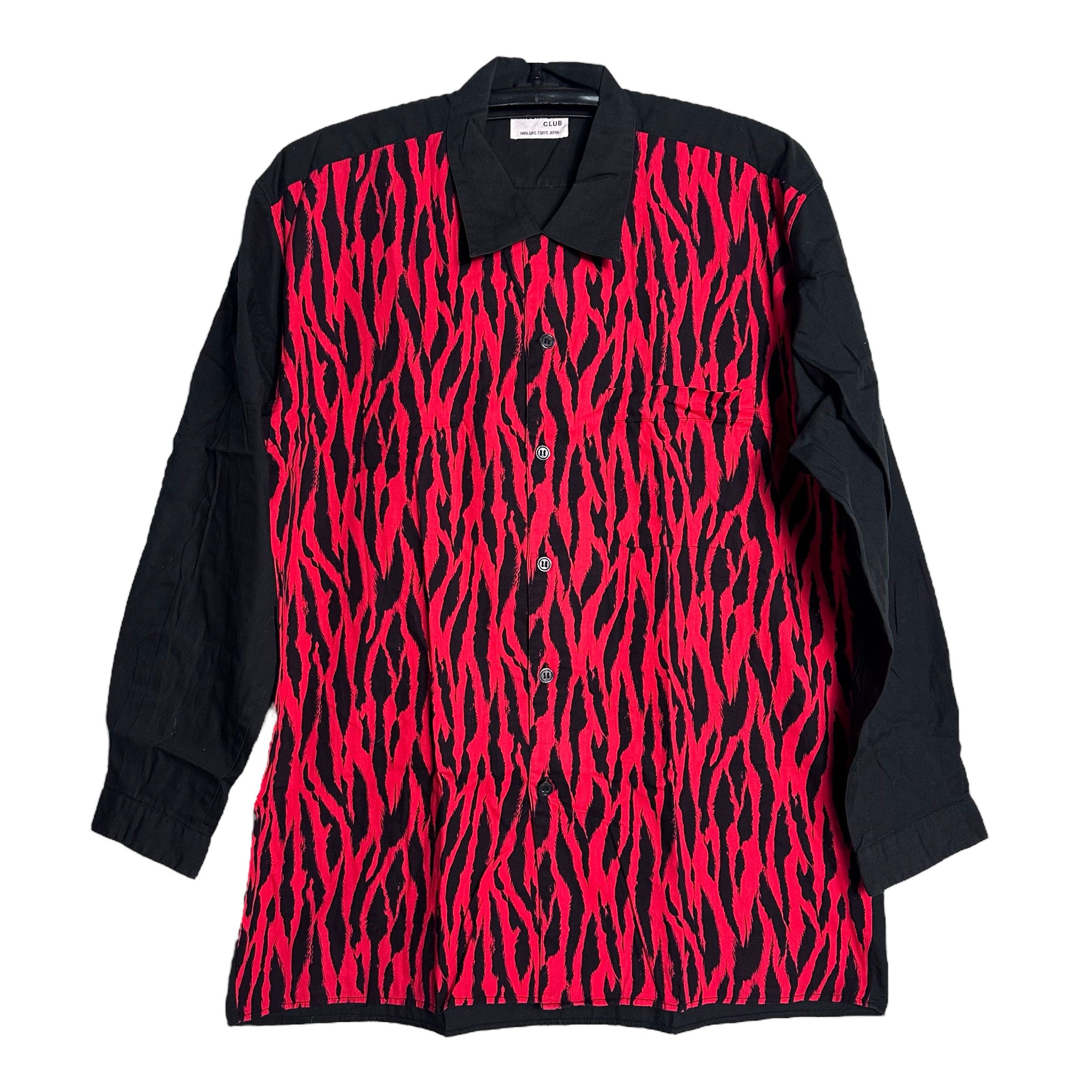 🔥RARE🔥Vintage Fresh Box Club Japanese Brand Flame Shirt