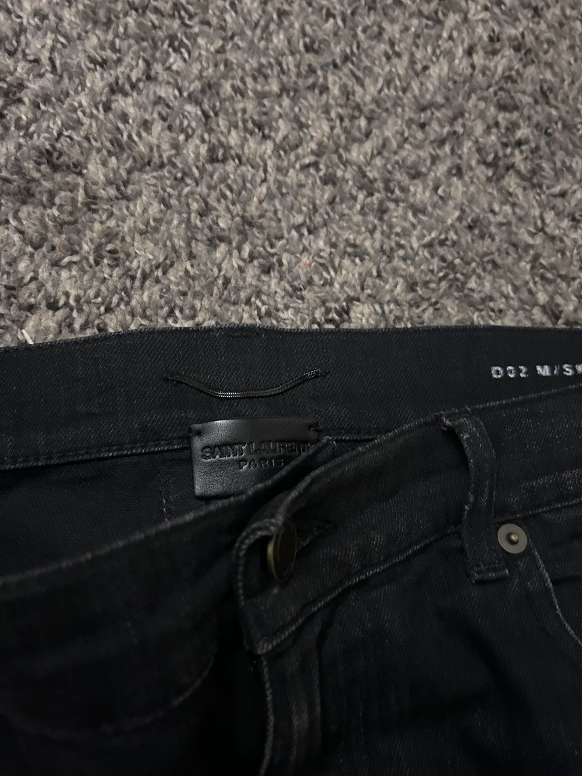 Yves Saint Laurent ysl d02 denim hedi era Size US 32 / EU 48 - 1 Thumbnail