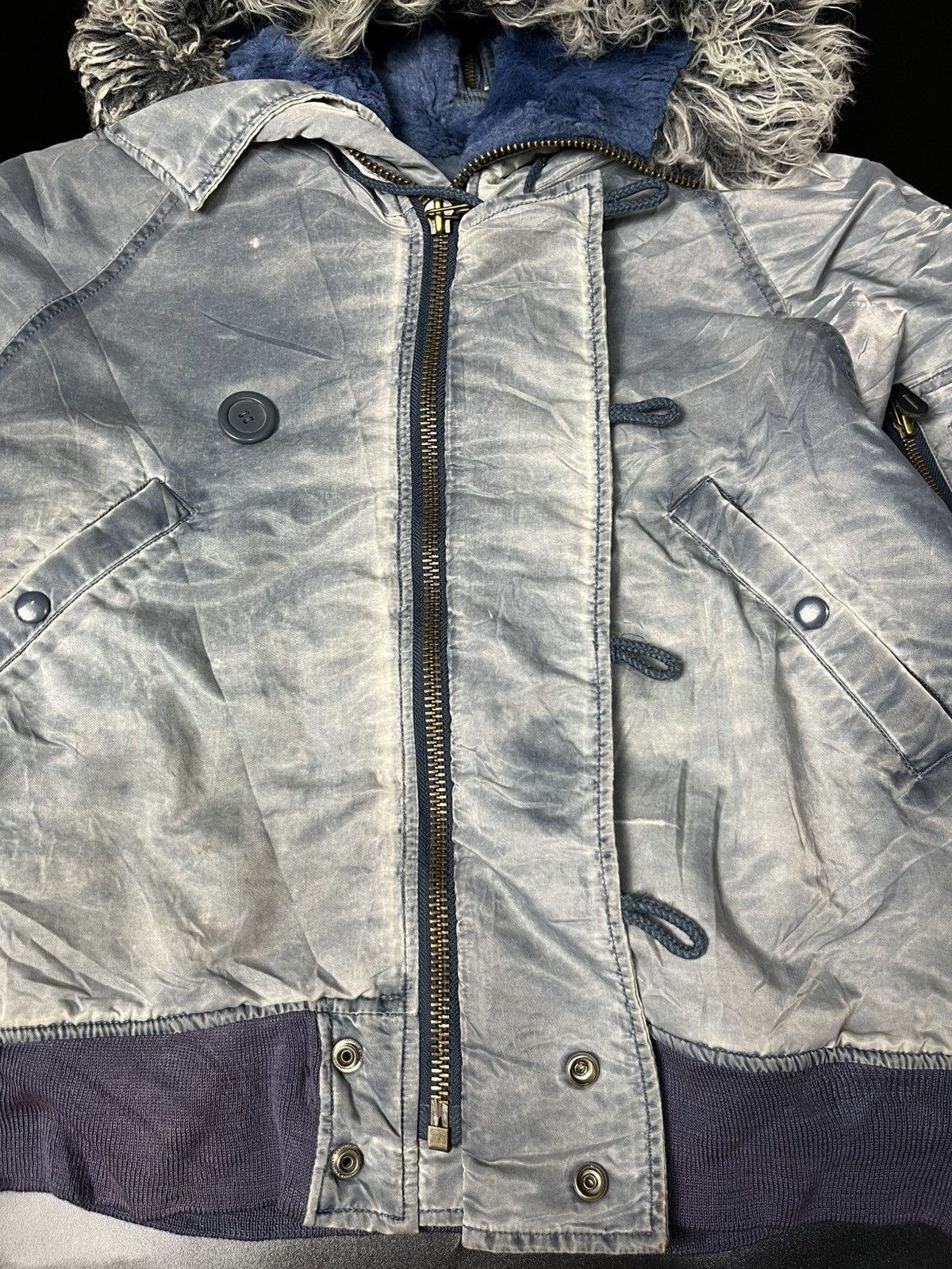 GOAT Crew × GOSTAR DE FUGA × Japanese Brand Japanese Fur bomber jacket Like G.O.A style Size US M / EU 48-50 / 2 - 6 Thumbnail
