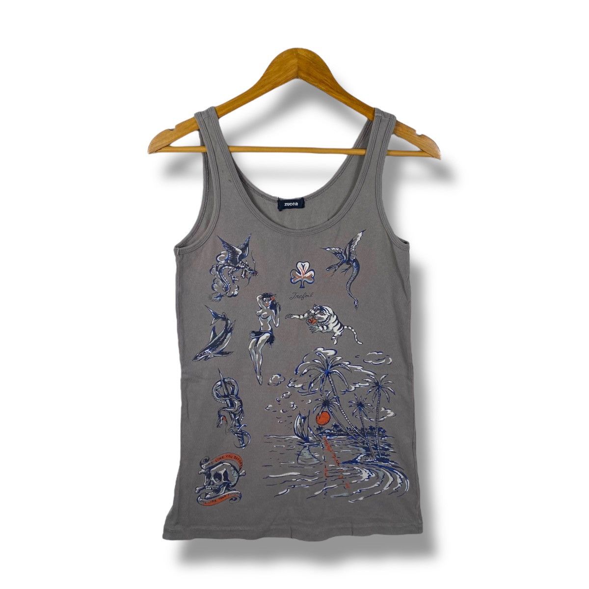 Zucca Japanese Brand ZUCCA Graphic Tank Tops Medium Size Size US M / EU 48-50 / 2 - 1 Thumbnail