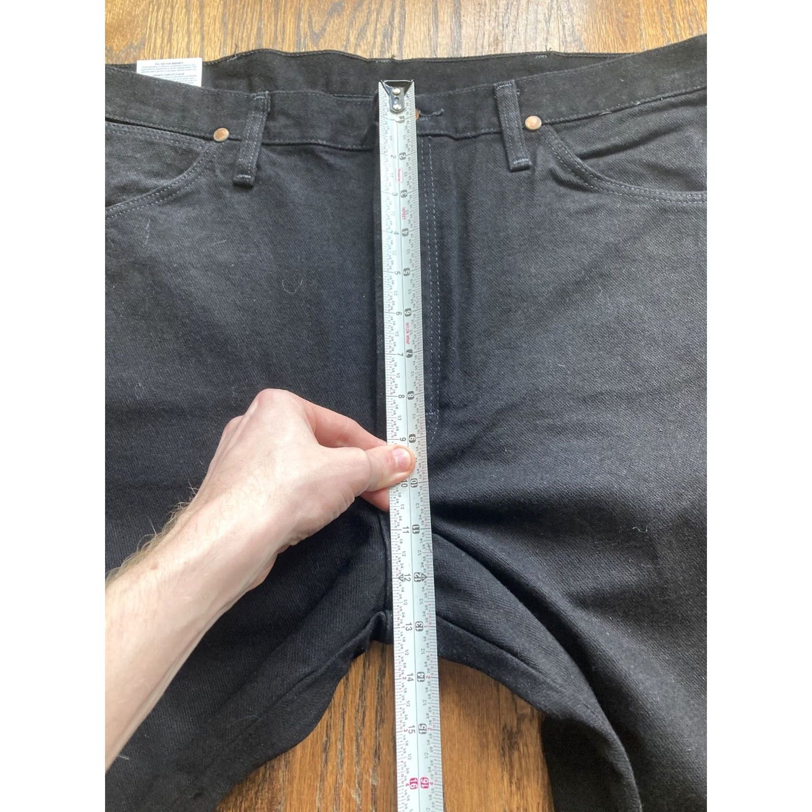 Wrangler Wrangler 13MWZ Cowboy Cut Jeans Mens 35x36 Black Regular Denim Cotton 34 Inseam NWT Vintage No Size US 35 - 6 Thumbnail