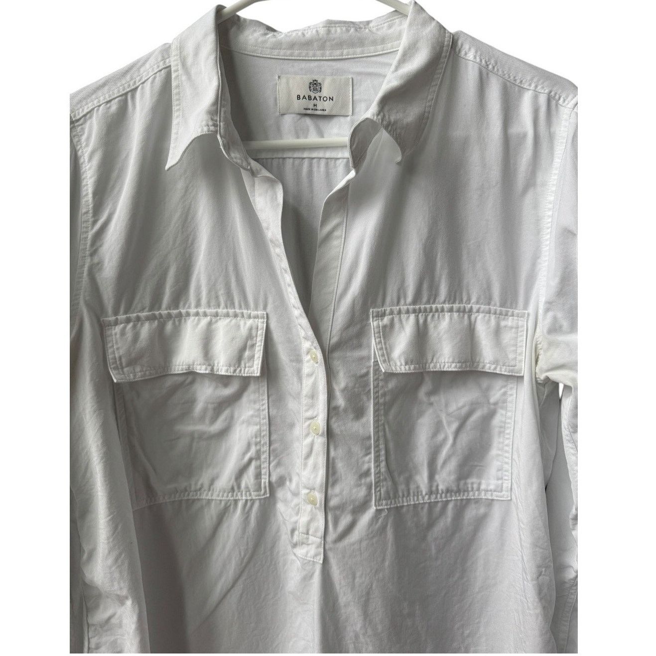 Other Babaton white half- placket shirt long sleeves medium Size M / US 6-8 / IT 42-44 - 7 Thumbnail