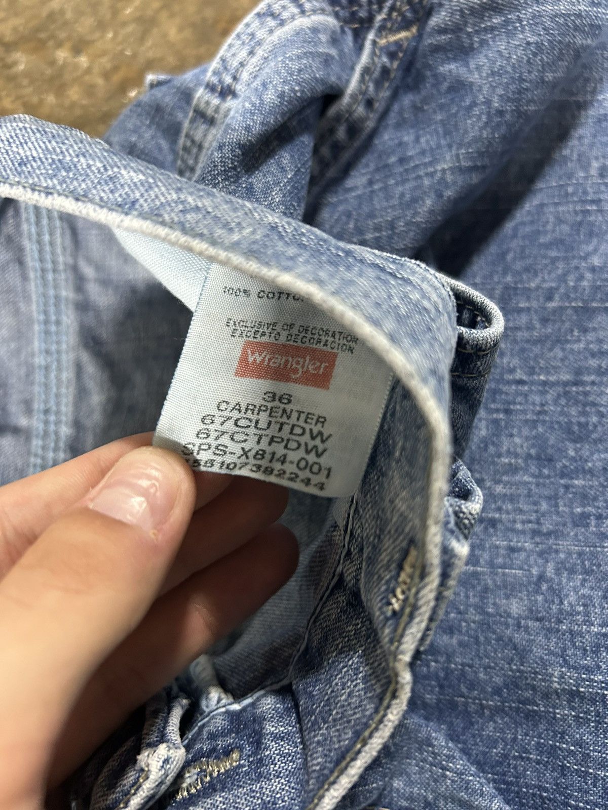 Carhartt × Vintage × Wrangler Crazy Carhartt Style Wrangler Carpenter Jorts Skater Shorts Size US 36 / EU 52 - 7 Thumbnail