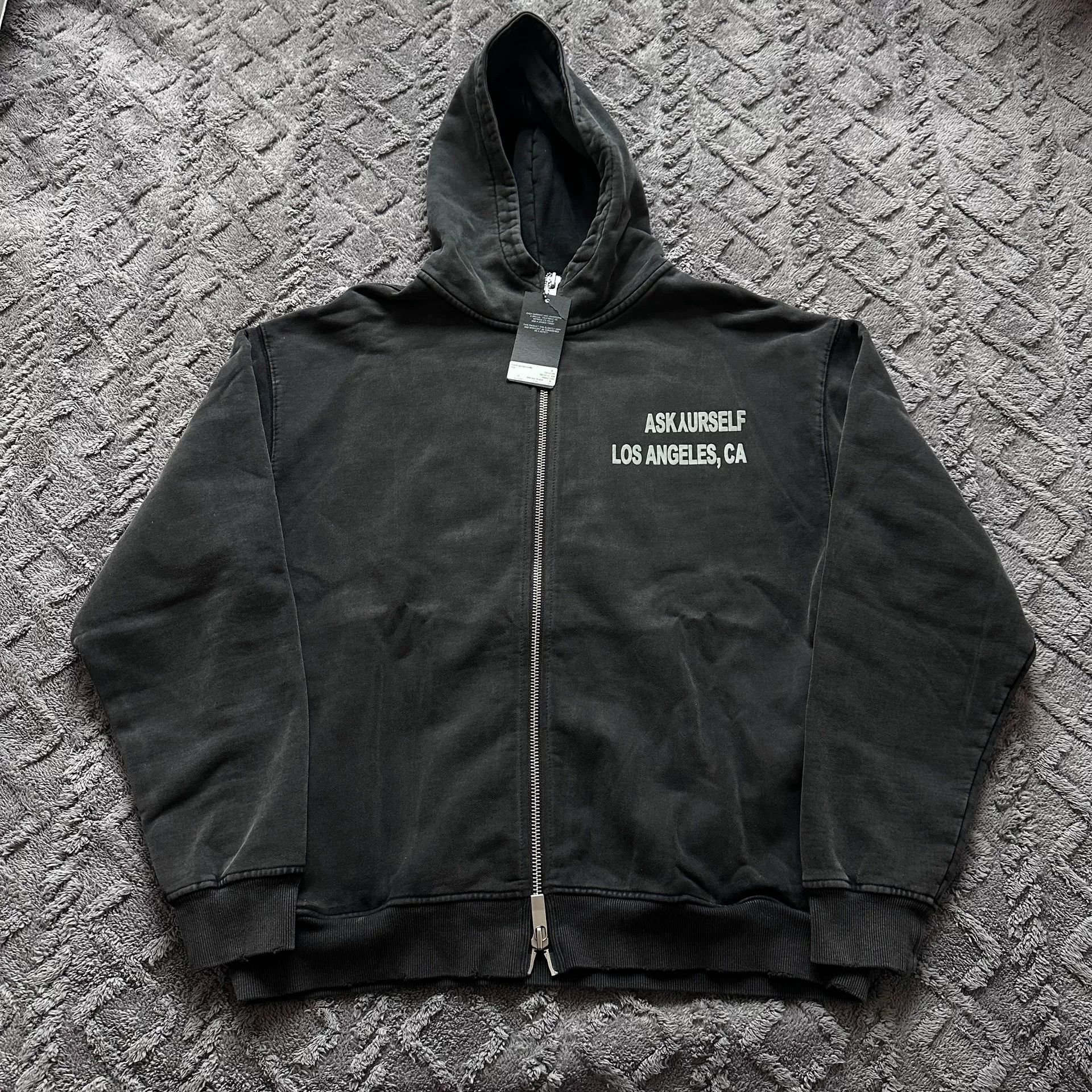 Askyurself Askyurself Black Zip Hoodie Size US M / EU 48-50 / 2 - 1 Thumbnail