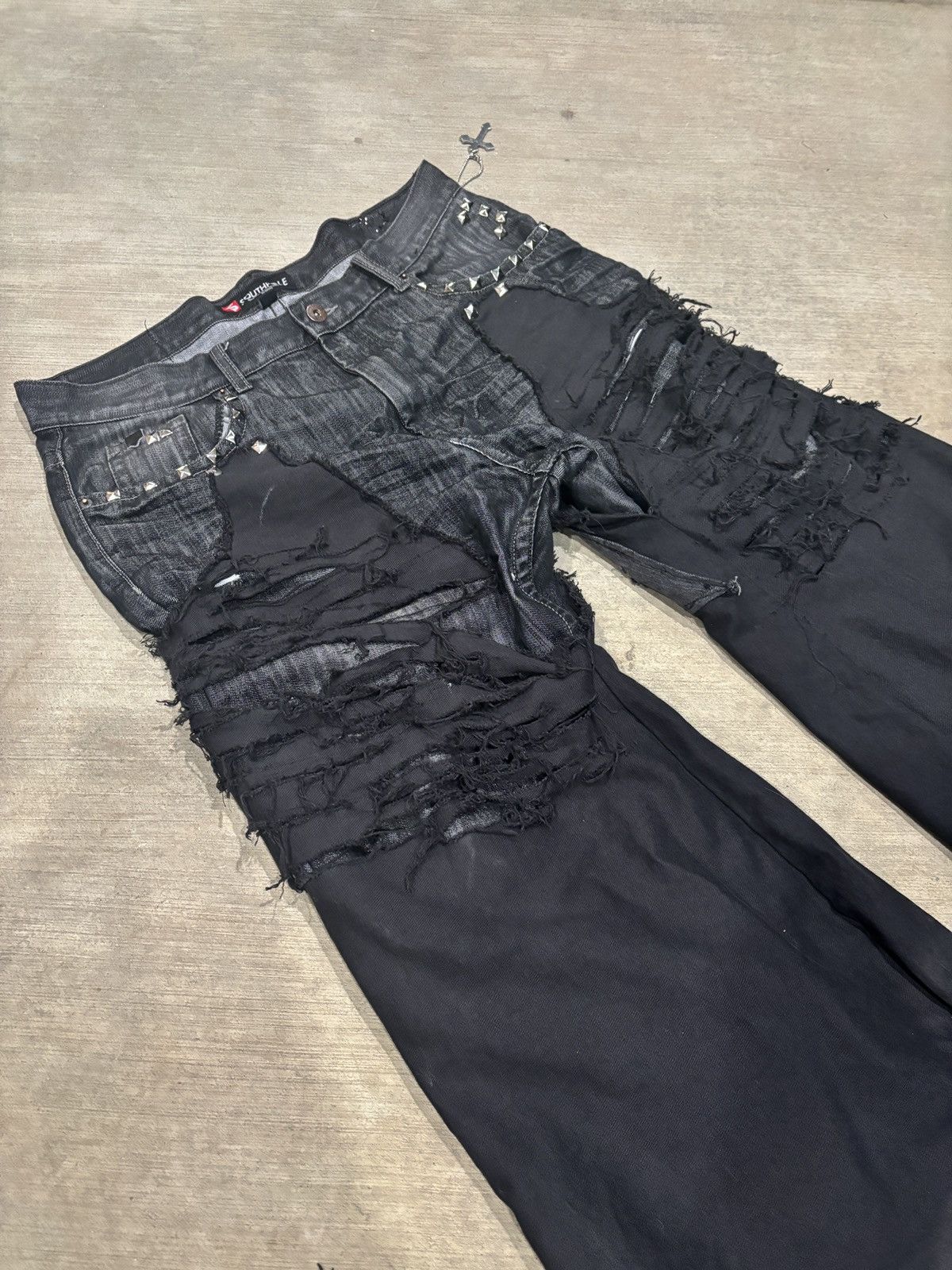 Southpole Ego Conceded double layer wide leg denim Size US 35 - 2 Thumbnail