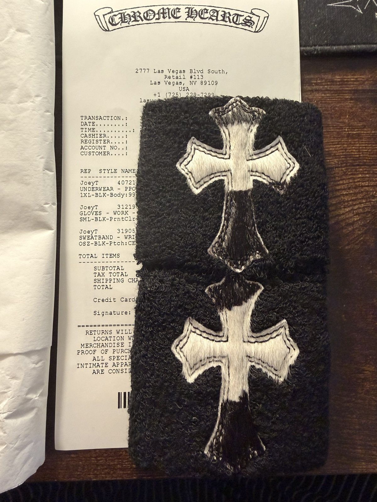 Chrome Hearts Chrome Hearts Zebra Hoc Cemetery Sweatband Size ONE SIZE - 2 Thumbnail