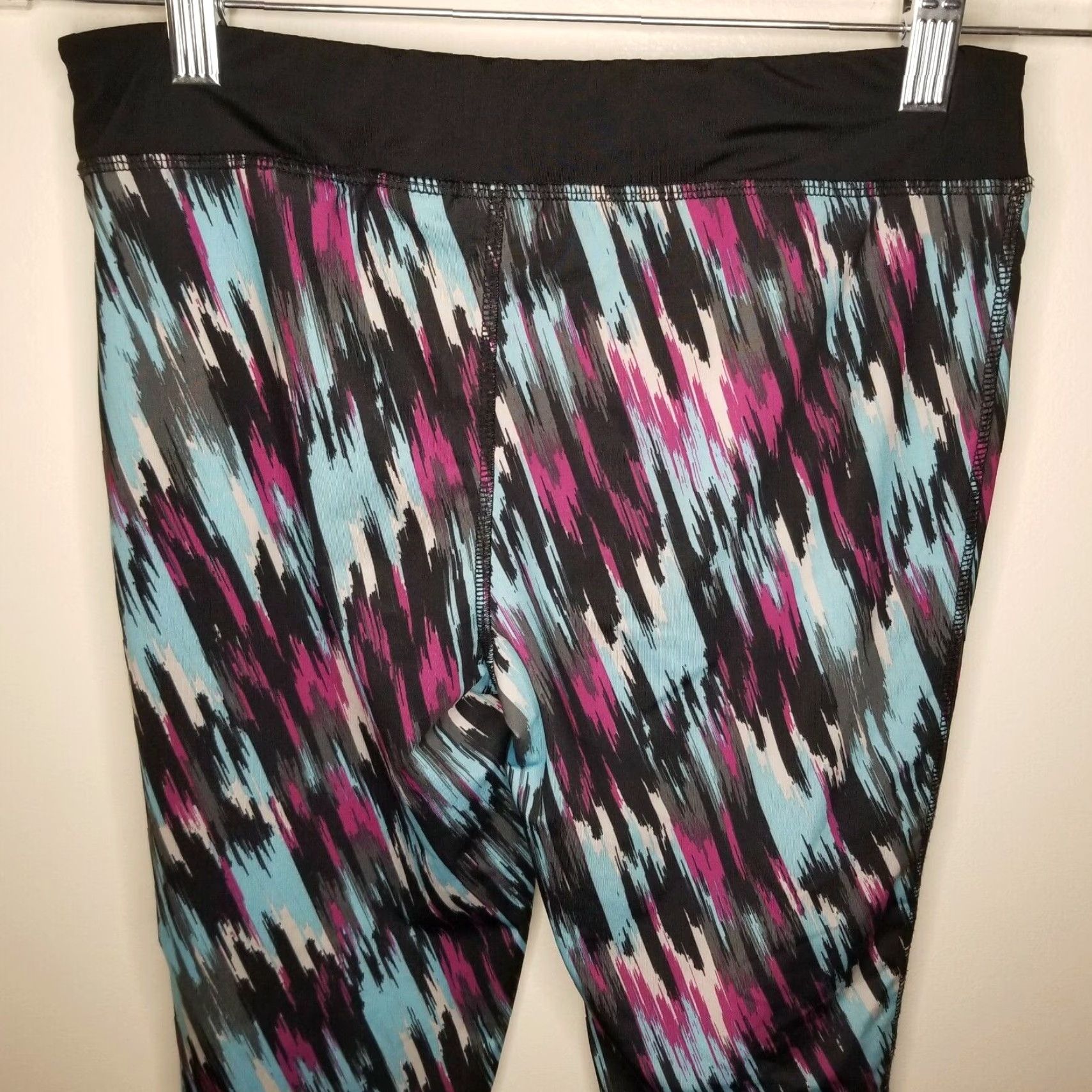 Puma PUMA Activewear Compression Leggings Womens Size 14 Blue Purple Black Size 36" / US 14 / IT 50 - 5 Thumbnail