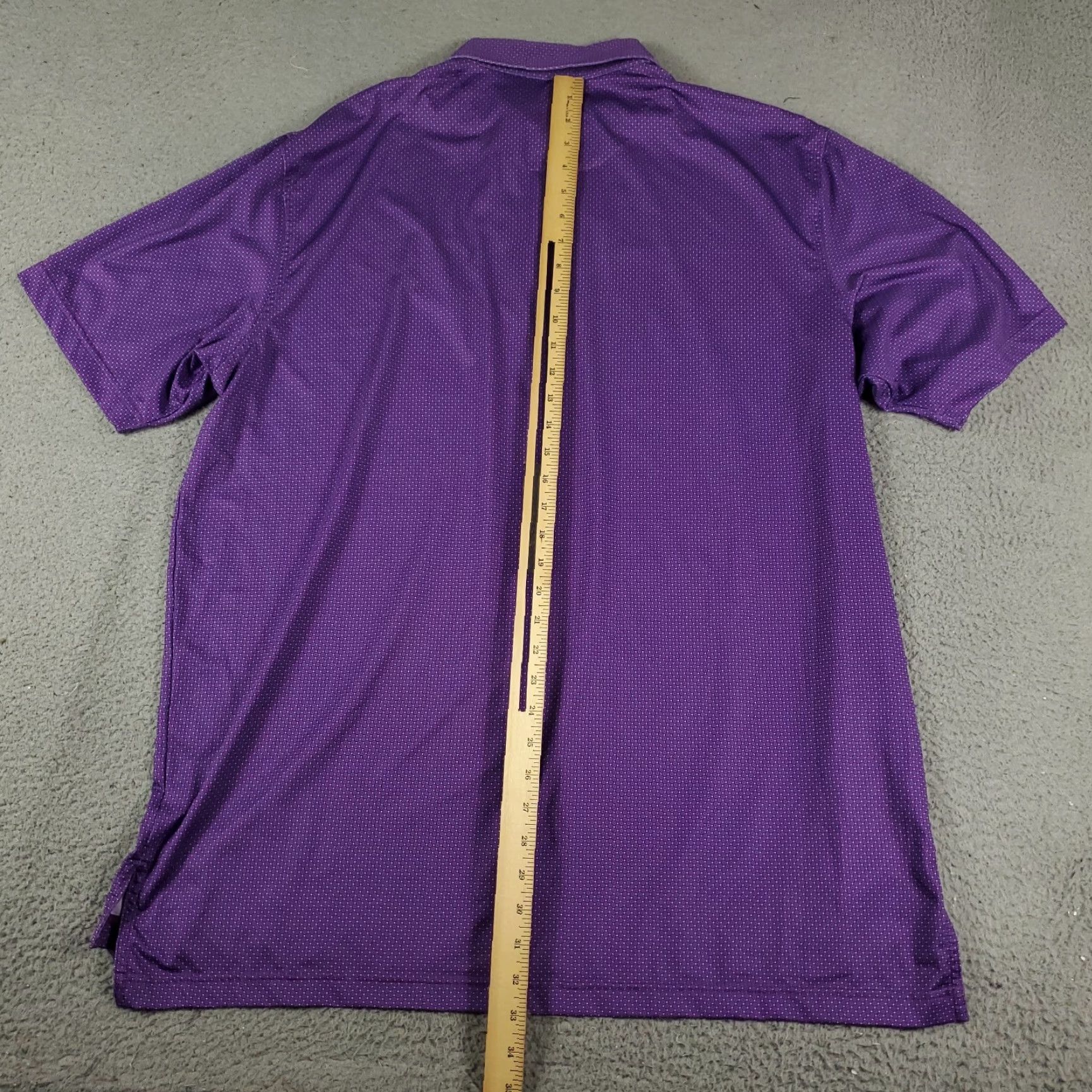 Peter Millar Peter Millar Polo Shirt Mens XL Purple Geometric Short Sleeve Button Collar Activewear Casual Formal Modern Preppy Sports Mens XL Purple Polo Size US XL / EU 56 / 4 - 3 Thumbnail