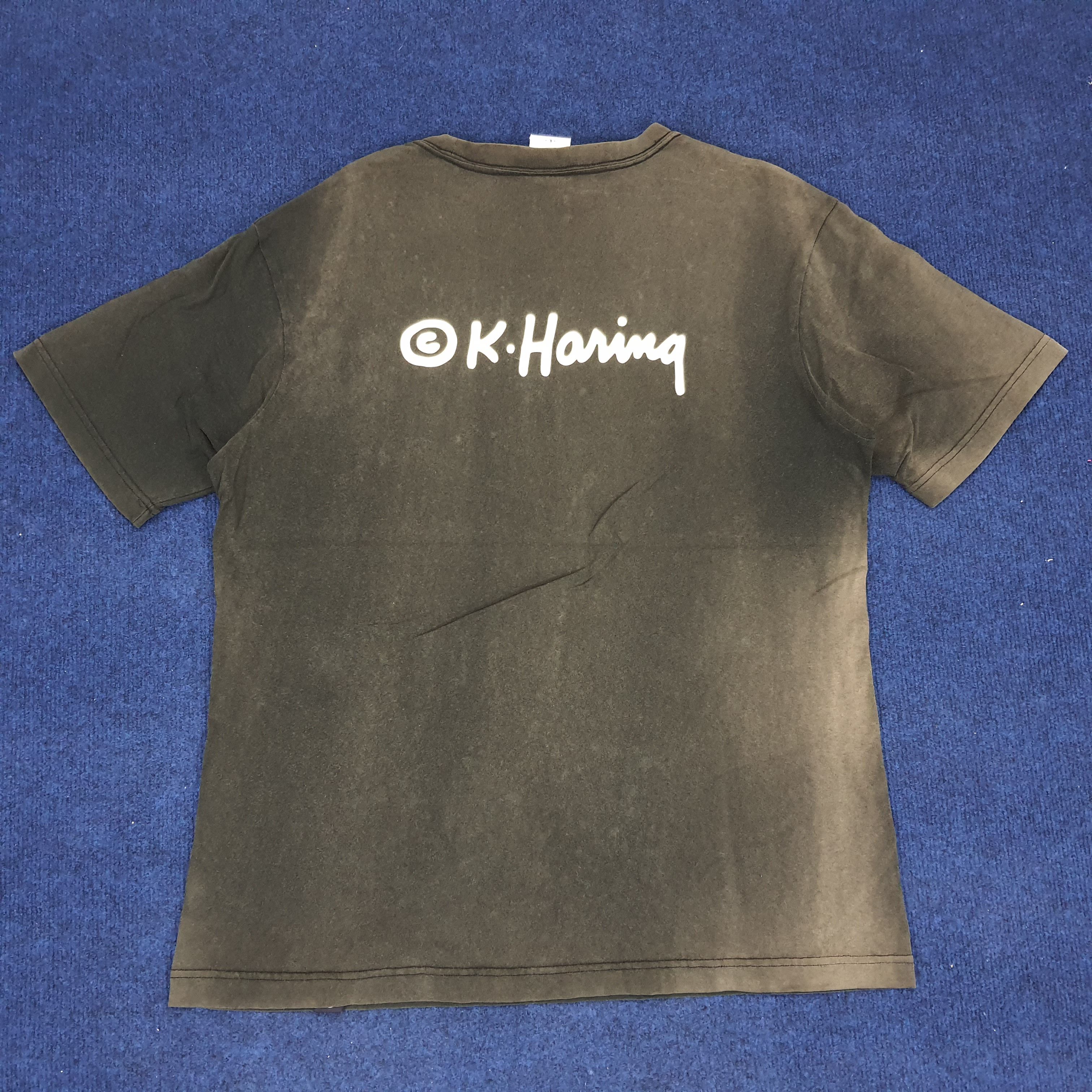 Japanese Brand × Vintage Vintage Keith Haring Skater T-shirt Size US L / EU 52-54 / 3 - 3 Thumbnail