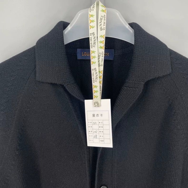 Louis Vuitton Louis Vuitton Black Knit Cardigan sweater Size US XL / EU 56 / 4 - 6 Thumbnail
