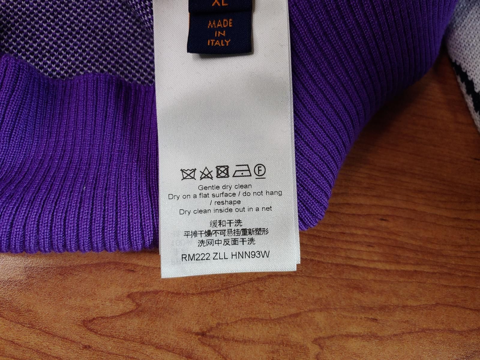 Louis Vuitton Louis Vuitton Menswear Studio & Atelier Sweater in Purple Size ONE SIZE - 6 Thumbnail