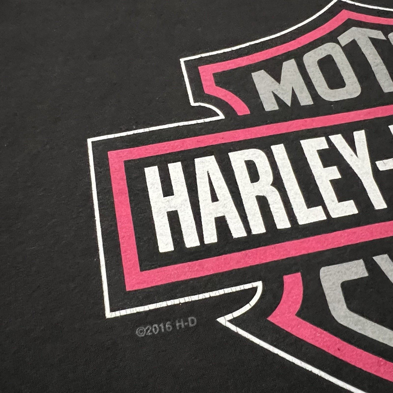 Harley Davidson Harley Davidson Pink Logo Charleston South Carolina T Shirt Size US XL / EU 56 / 4 - 4 Thumbnail