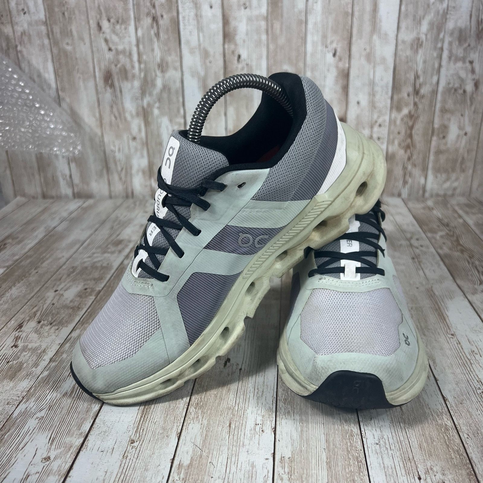 On On Women’s Cloudrunner, Frost/Aloe Running Shoes, Size 8.5 Size US 8.5 / IT 38.5 - 5 Thumbnail