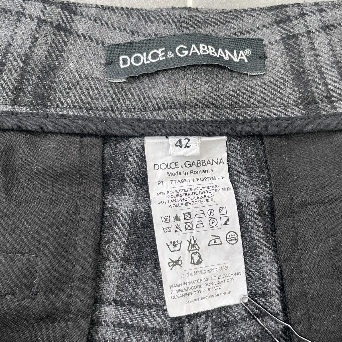 Dolce & Gabbana Dolce&Gabbana Women Wool Boot-Cut Pants Size 42 Size 28" / US 6 / IT 42 - 9 Thumbnail