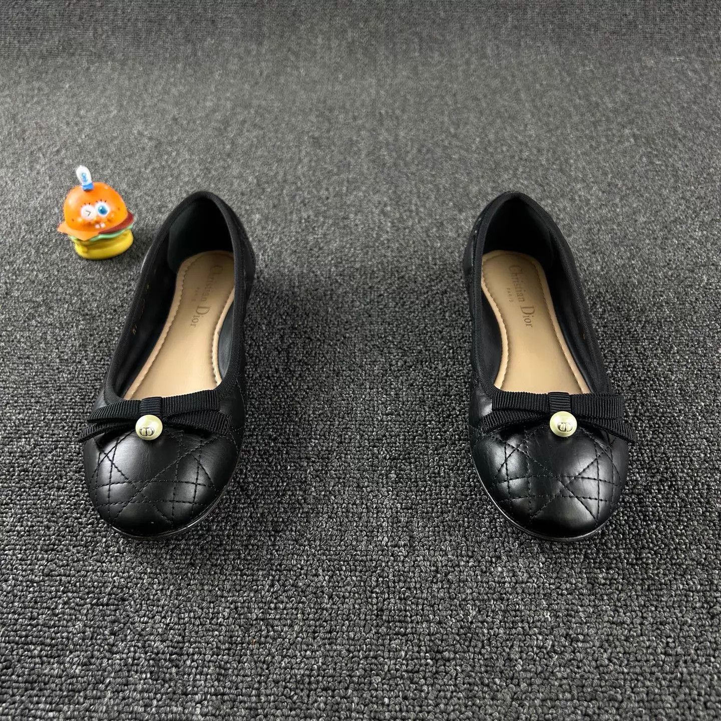 Dior Dior black bow gingham ballet flats Size US 5.5 / IT 35.5 - 2 Thumbnail