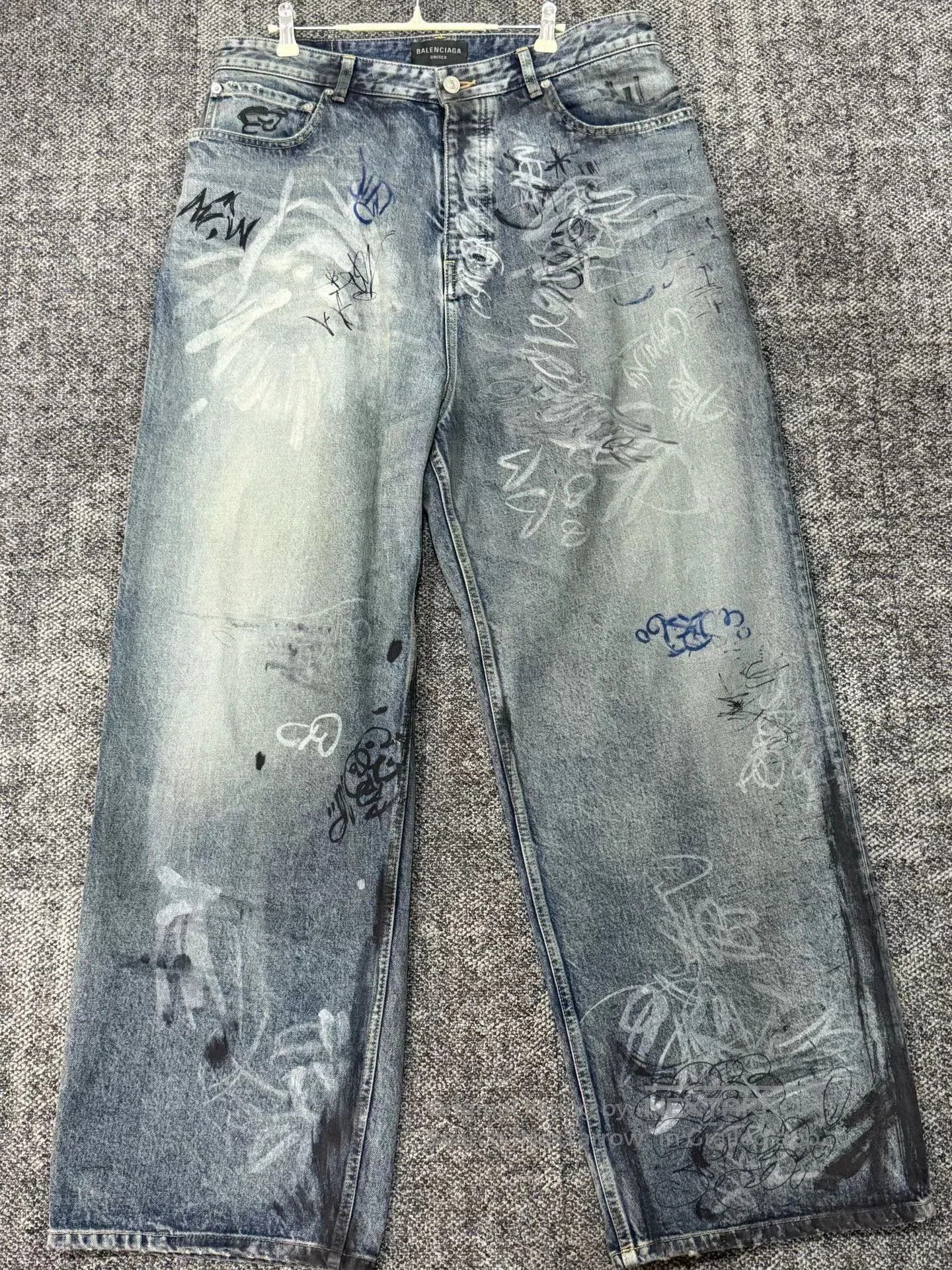 Balenciaga Balenciaga Summer 23' Graffiti Jeans | Grailed
