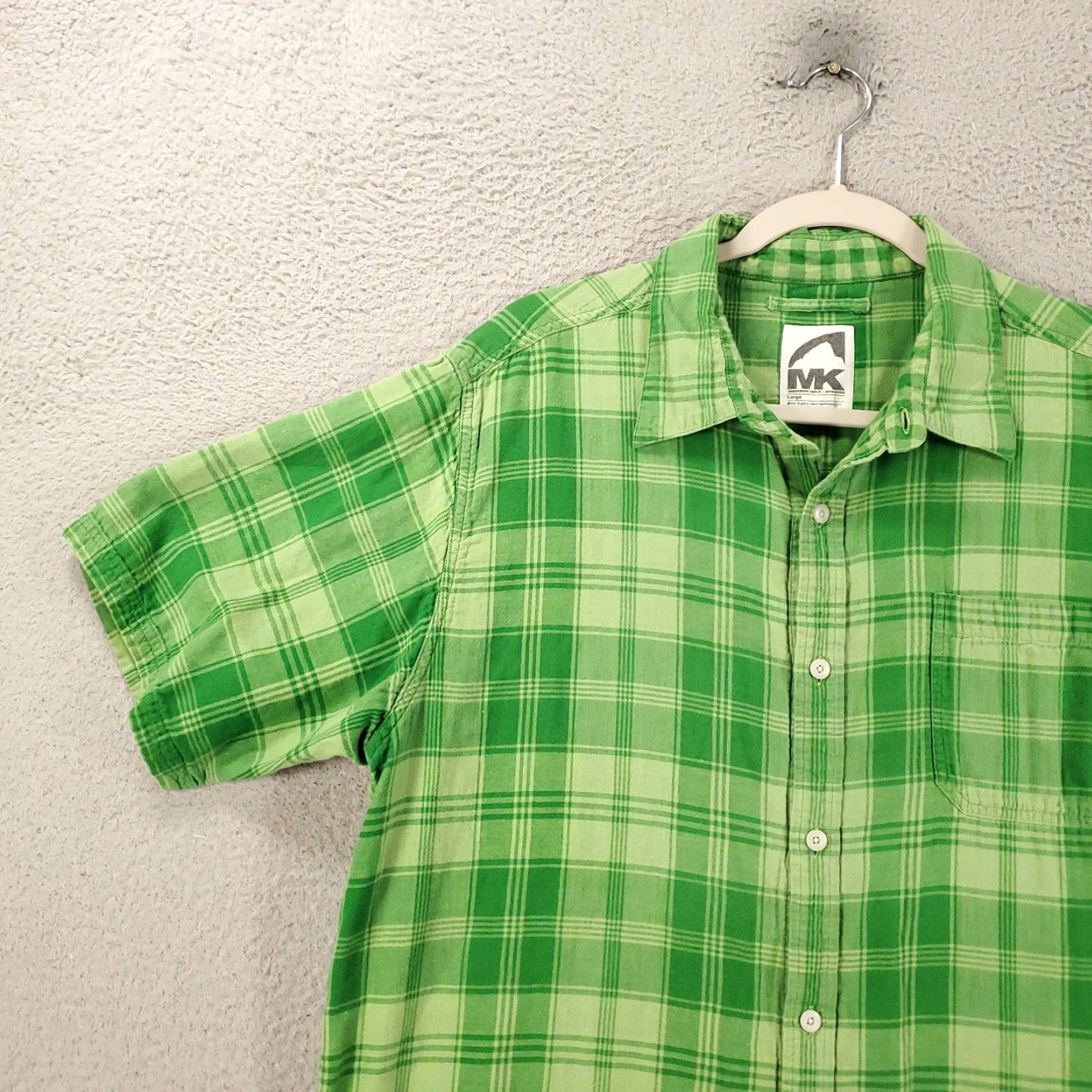 Mountain Khakis Vintage Yes Mountain Khakis Shirt Mens Large Green Plaid Button Up Short Sleeve Size US L / EU 52-54 / 3 - 2 Thumbnail