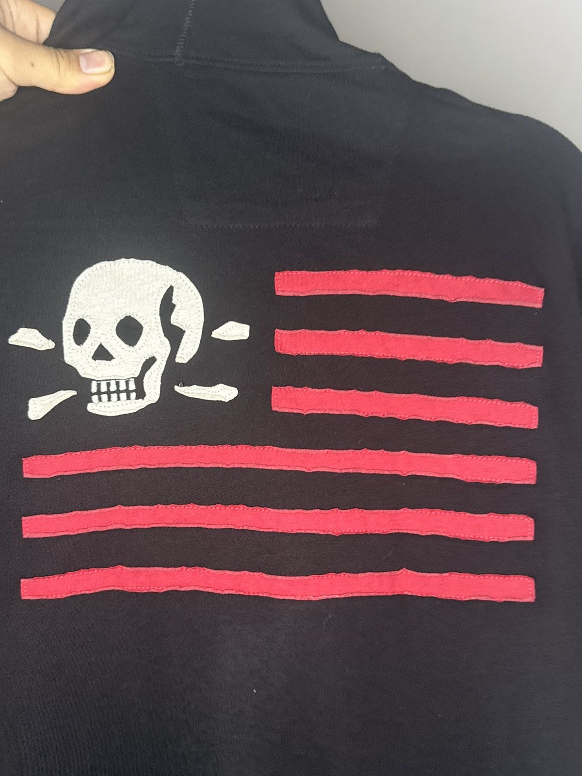 John Varvatos John Varvatos Skull Flag Hoodie Size US XL / EU 56 / 4 - 4 Thumbnail