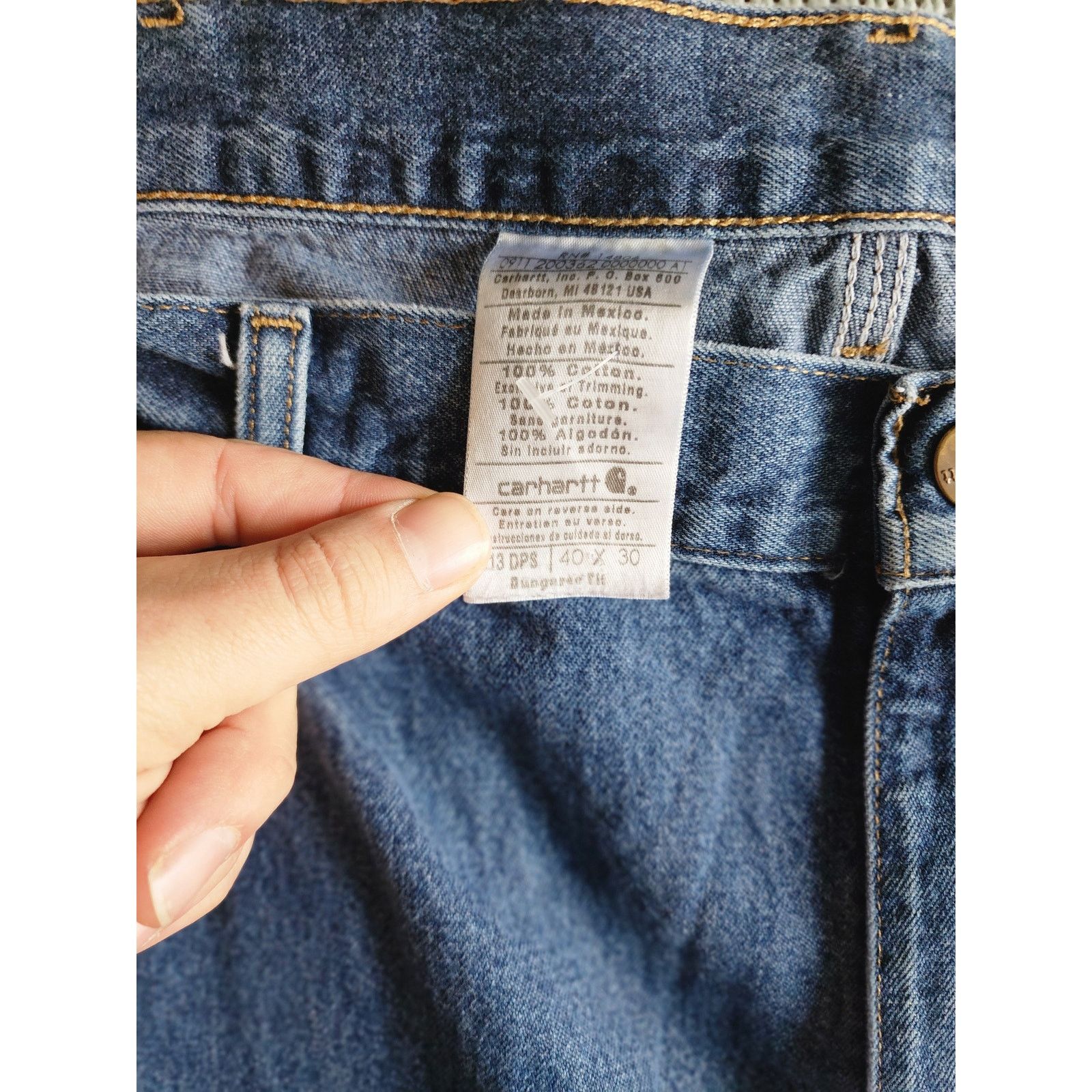 Carhartt Carhartt Men's Jeans 40x30 Blue Denim Size US 40 / EU 56 - 3 Thumbnail