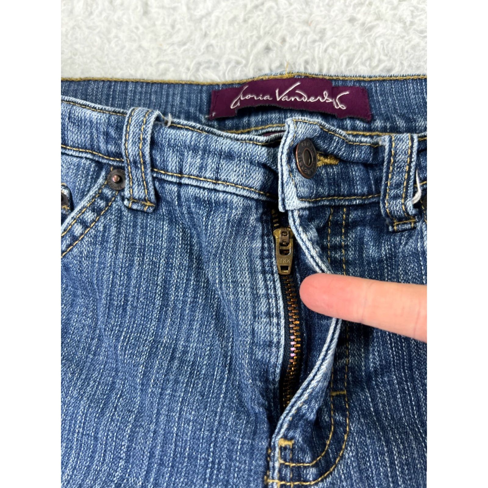Gloria Vanderbilt Gloria Vanderbilt Jeans Womens 6 Blue Denim Bootcut Mid Rise Cotton 27x28 Size 28" / US 6 / IT 42 - 5 Thumbnail