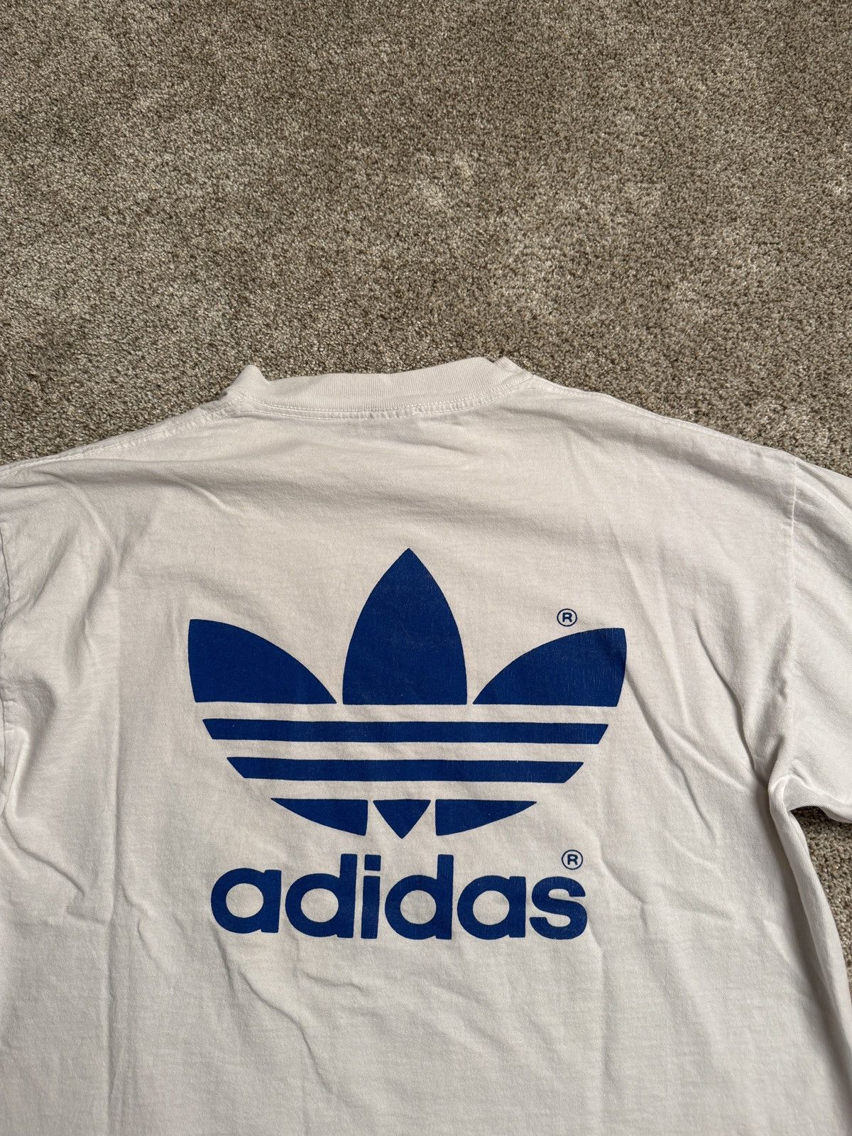 Adidas WHITE VINTAGE ADIDAS MADE IN USA “1992 AZ” GRAPHIC TEE Size US L / EU 52-54 / 3 - 7 Thumbnail