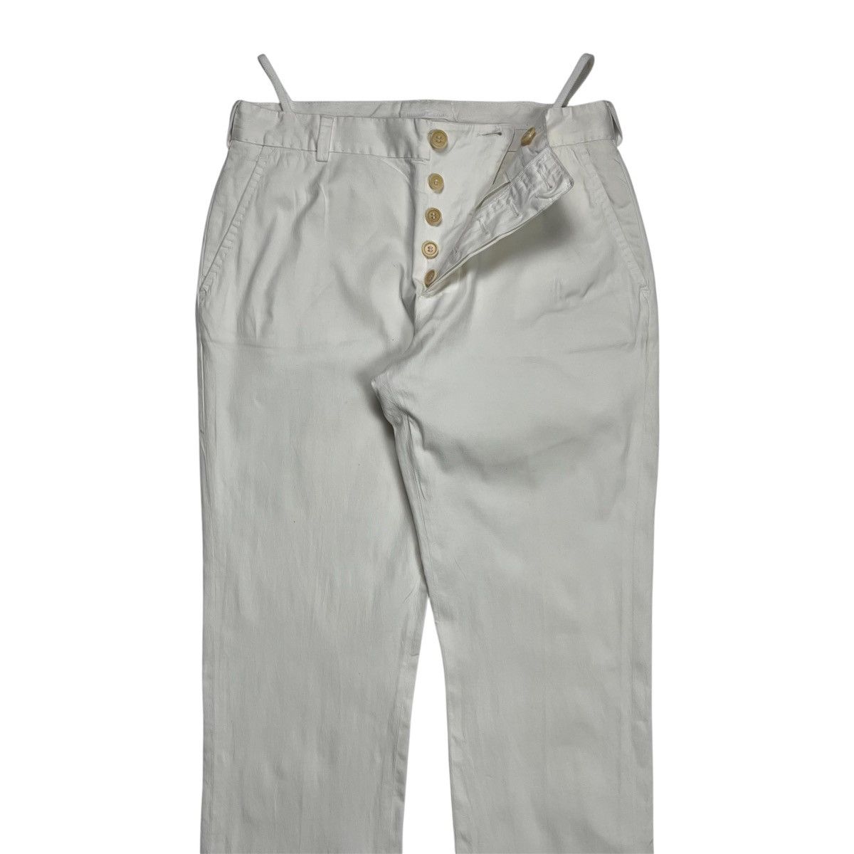 Helmut Lang AW 2002 Helmut Lang Cotton Military Pants with Drawstrings Size US 29 - 4 Thumbnail