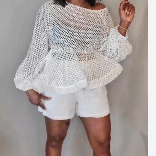 Designer The Modern Day Collection Net Blouse Sz M Size M / US 6-8 / IT 42-44 - 1 Thumbnail