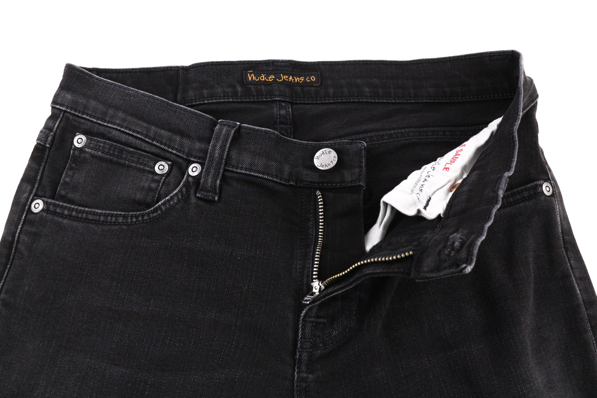 Nudie Jeans LONG JOHN W28/L32 Slim Fit Stretch Black Cotton 80597 Size US 28 / EU 44 - 4 Thumbnail