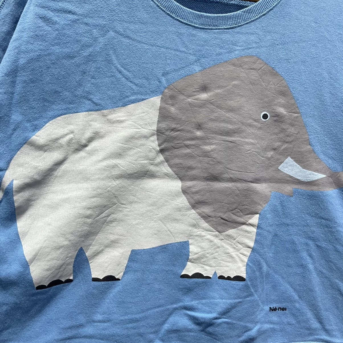Ne-Net Ne-net Elephant Graphic Blue Sweatshirt Size M / US 6-8 / IT 42-44 - 3 Thumbnail