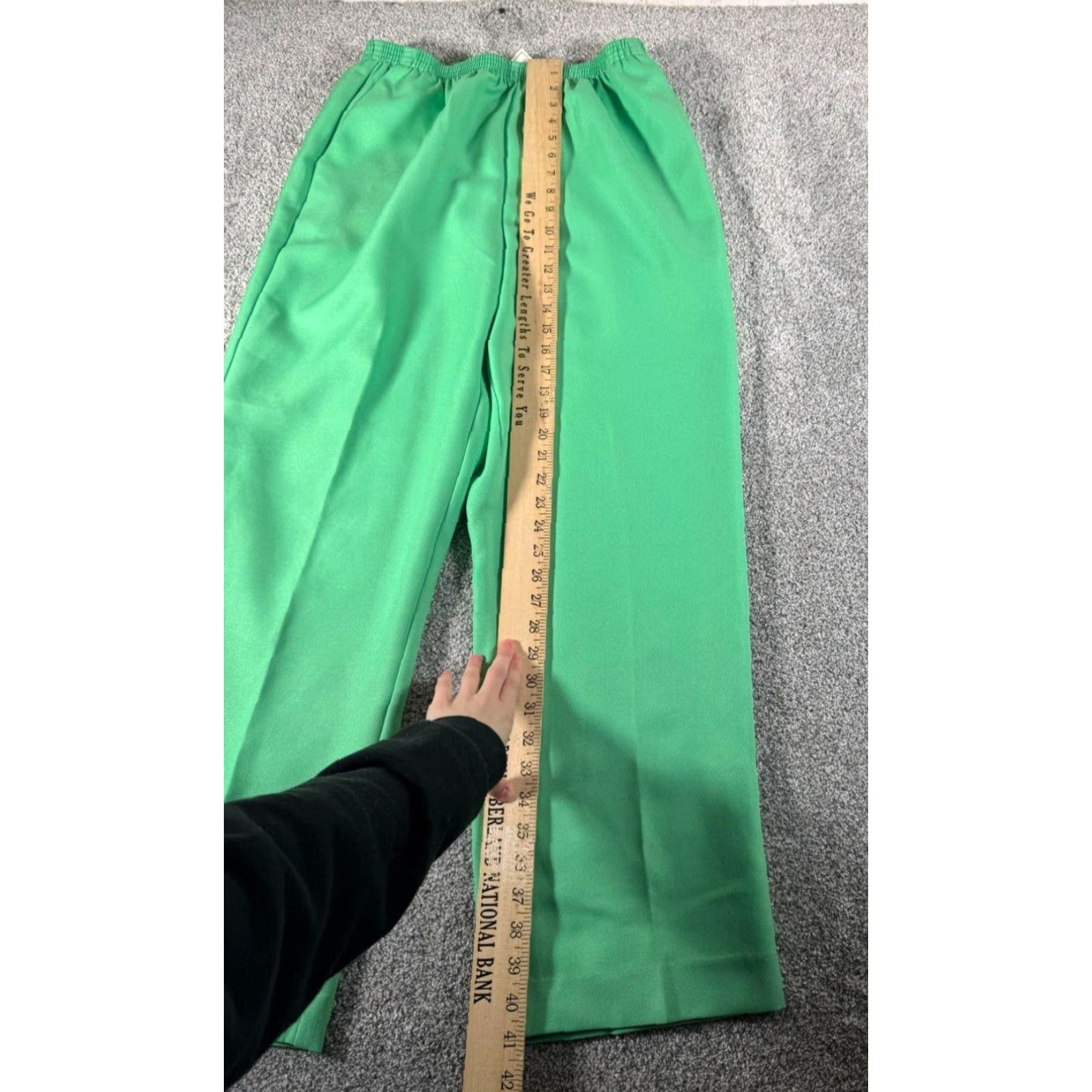 Vintage Alfred Dunner Pants 16 Office Spring High Waisted Wide Leg Comfortable Elastic Size 38" / US 16 / IT 52 - 6 Thumbnail