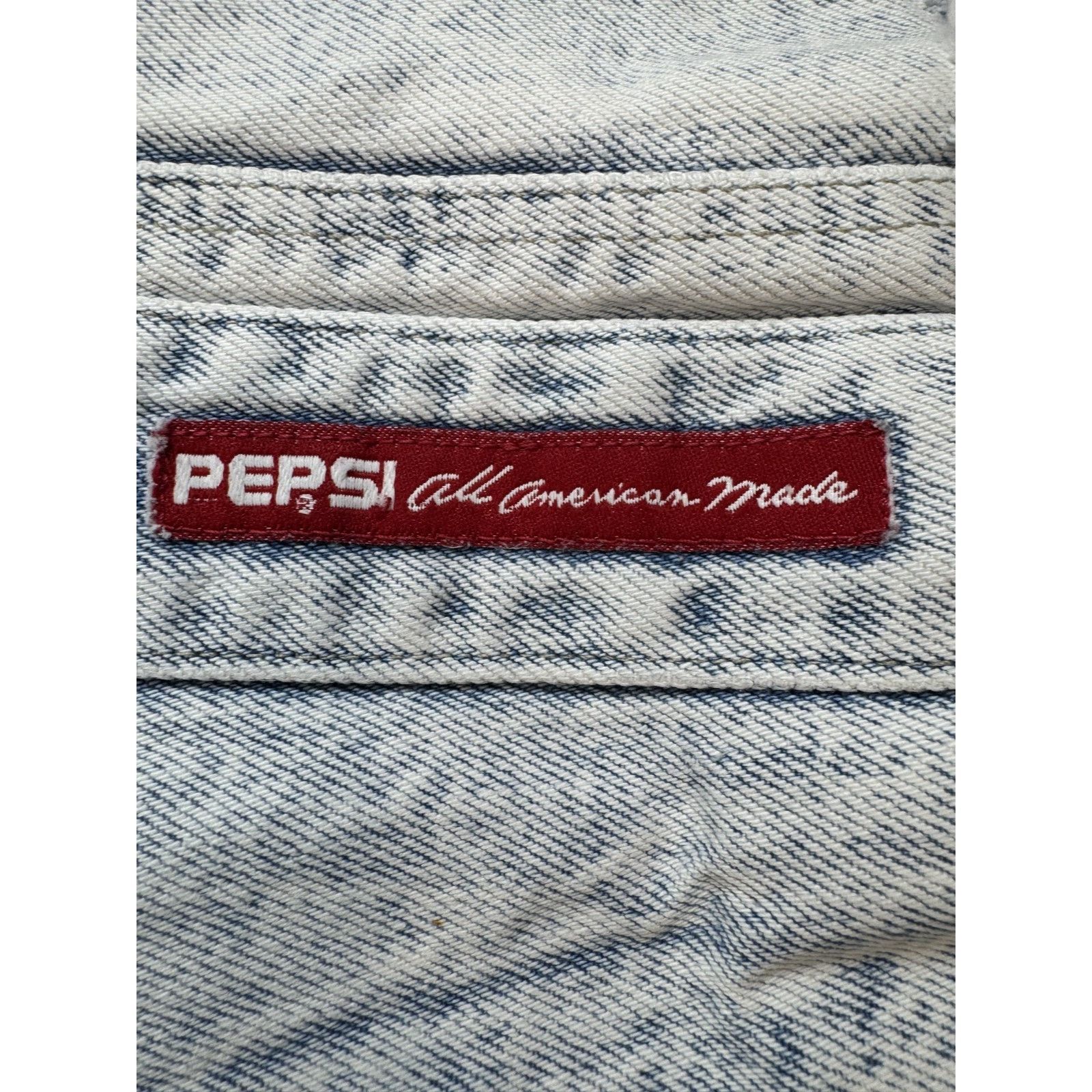 Pepsi Vintage 80s Pepsi University Acid Wash Jeans Halloween 27*28 Size 27" / US 4 / IT 40 - 3 Thumbnail