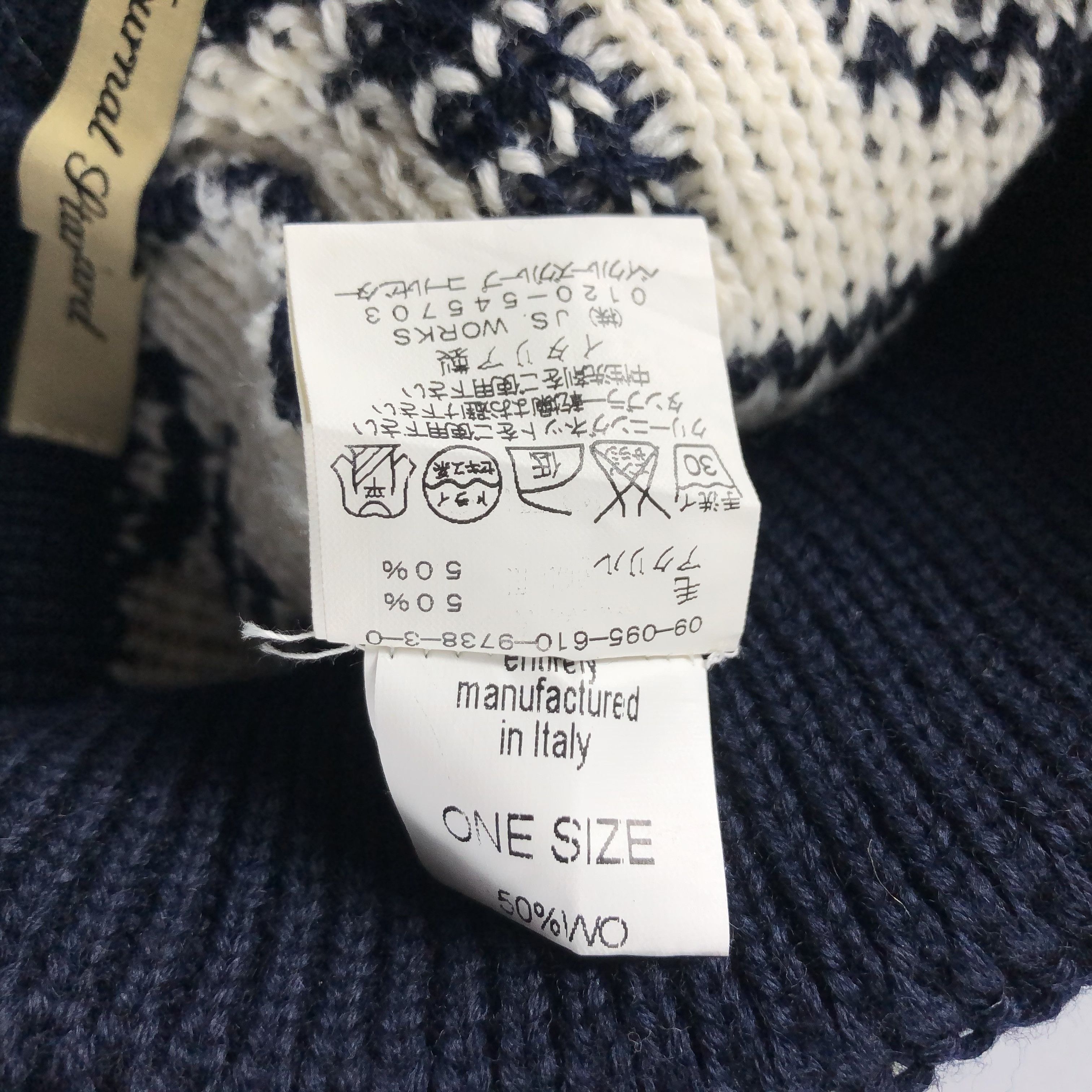 Journal Standard × Vintage Journal Standard Fair Isle Beanie Snow Hat Snow Cap -D1242 Size ONE SIZE - 5 Thumbnail